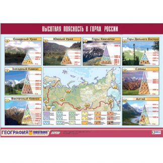 Высотная поясность в горах России (100х140, винил)