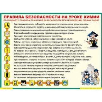 Таблица "Правила техники безопасности" (винил)