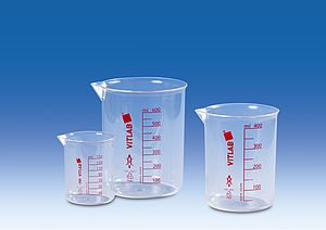 Стакан мерный 2000 мл PMP красн.град-ка (VITLAB 61503)